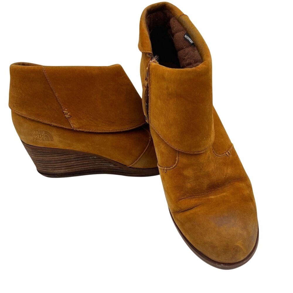 The North Face‎ Bridgeton Leather Wedge Ankle Bootie CP95-GKJ Size 10
